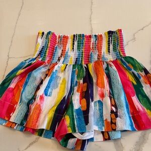Judith March Multicolor Striped Kids Shorts